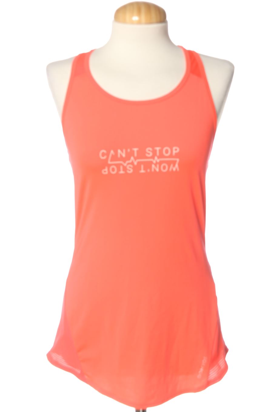 Top sport Domyos (DECATHLON) de la taille S, de couleur orange
