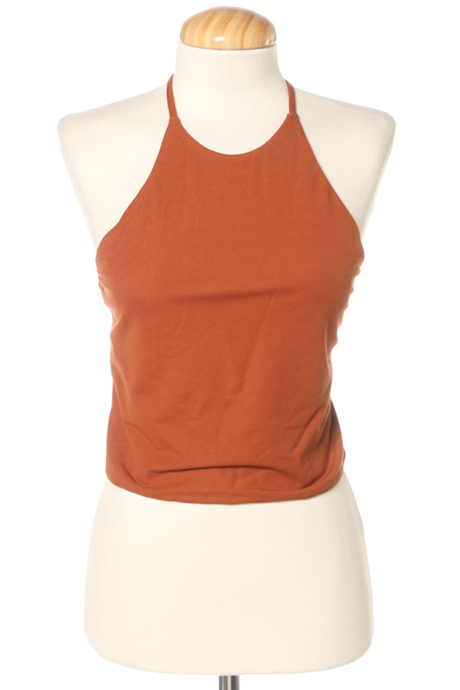 Top de Mango de la talla XS, de color marrón