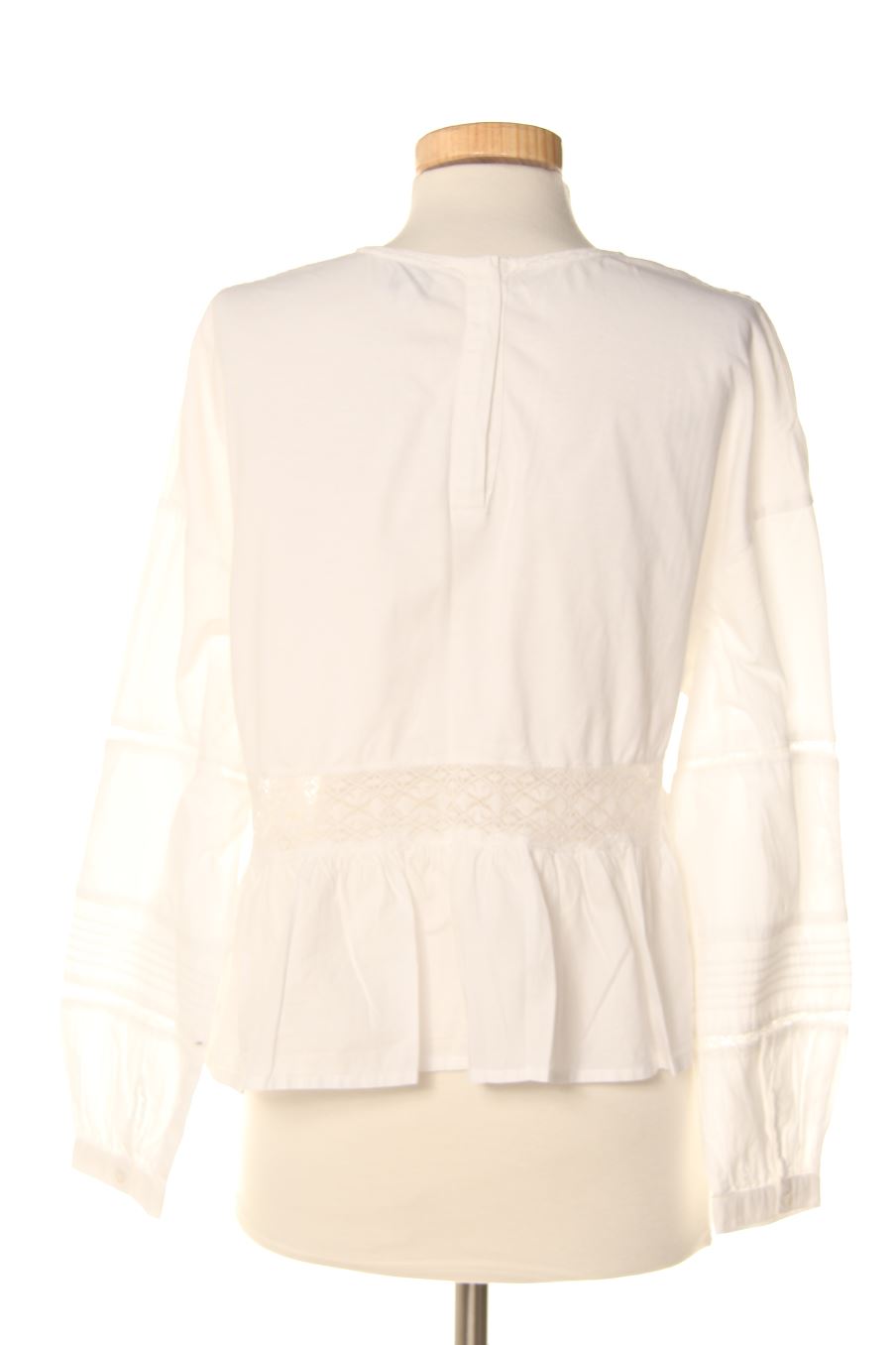 Blouse à manches longues BIMBA Y LOLA de la taille S, de couleur blanc