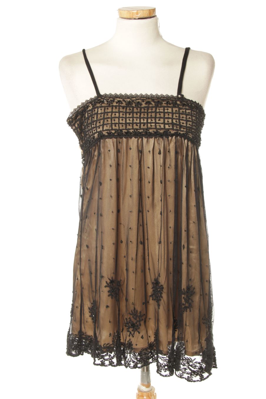 Robe Simona Barbieri de la taille S, de couleur noir de soie