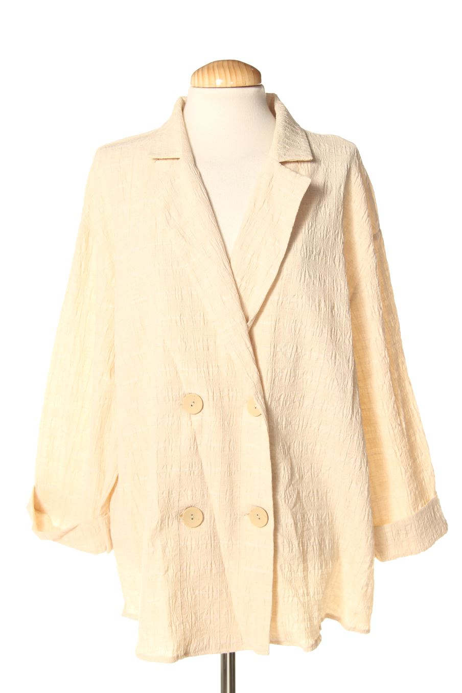 Blazer de Zara de la talla M, de color beige