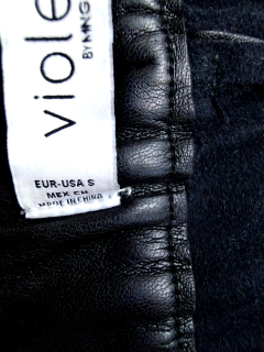 Pantalon Violeta (by Mango ) de la taille S, de couleur noir de synthétique