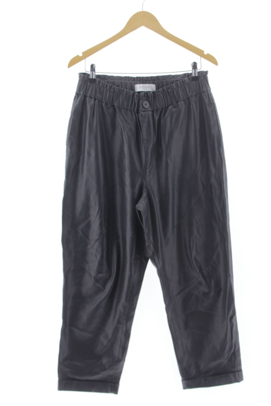 Pantalon Violeta (by Mango ) de la taille S, de couleur noir de synthétique