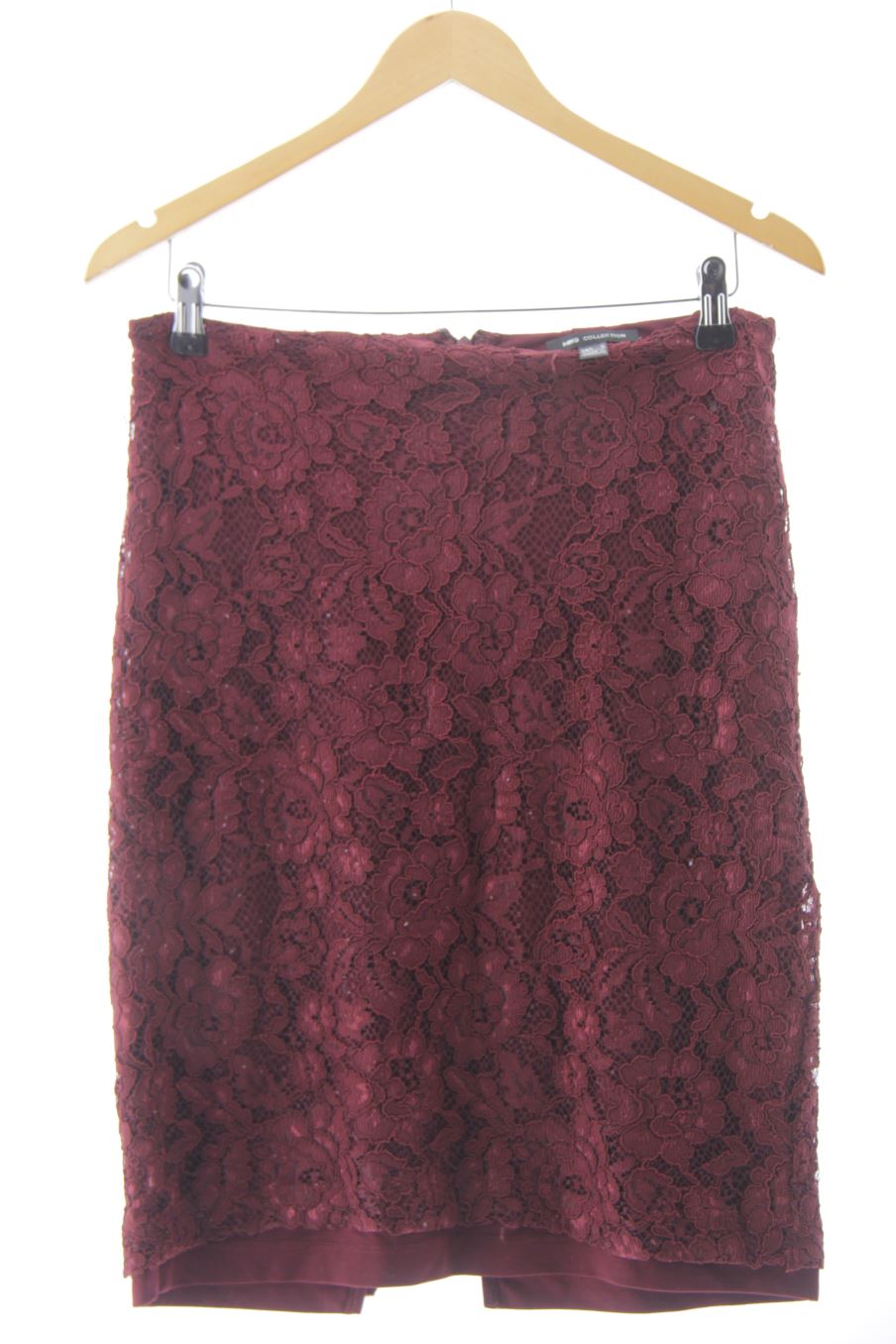 Jupe Mango de la taille L, de couleur bordeaux