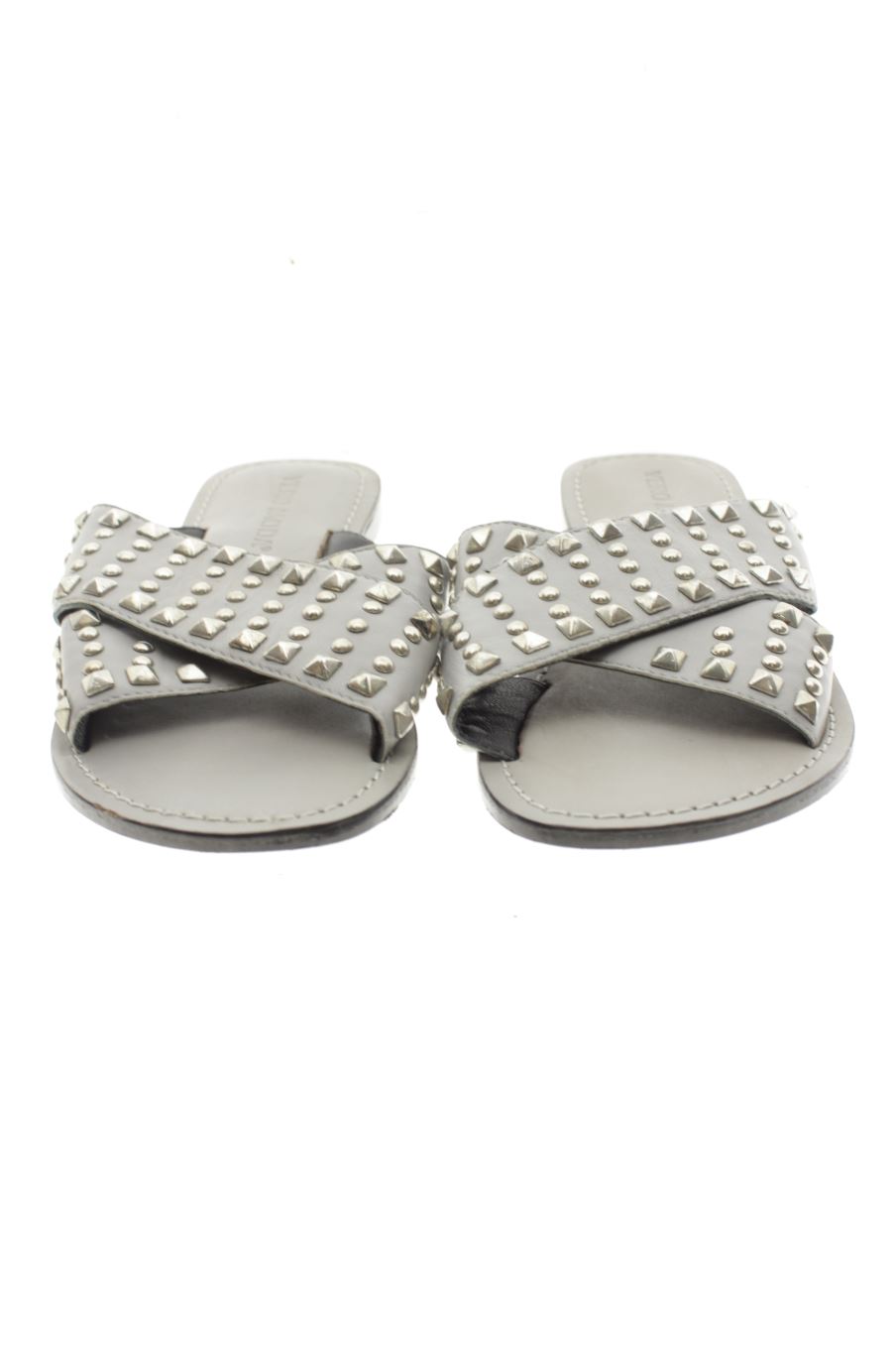 Sandalias planas de Vero moda de la talla 37, de color gris de