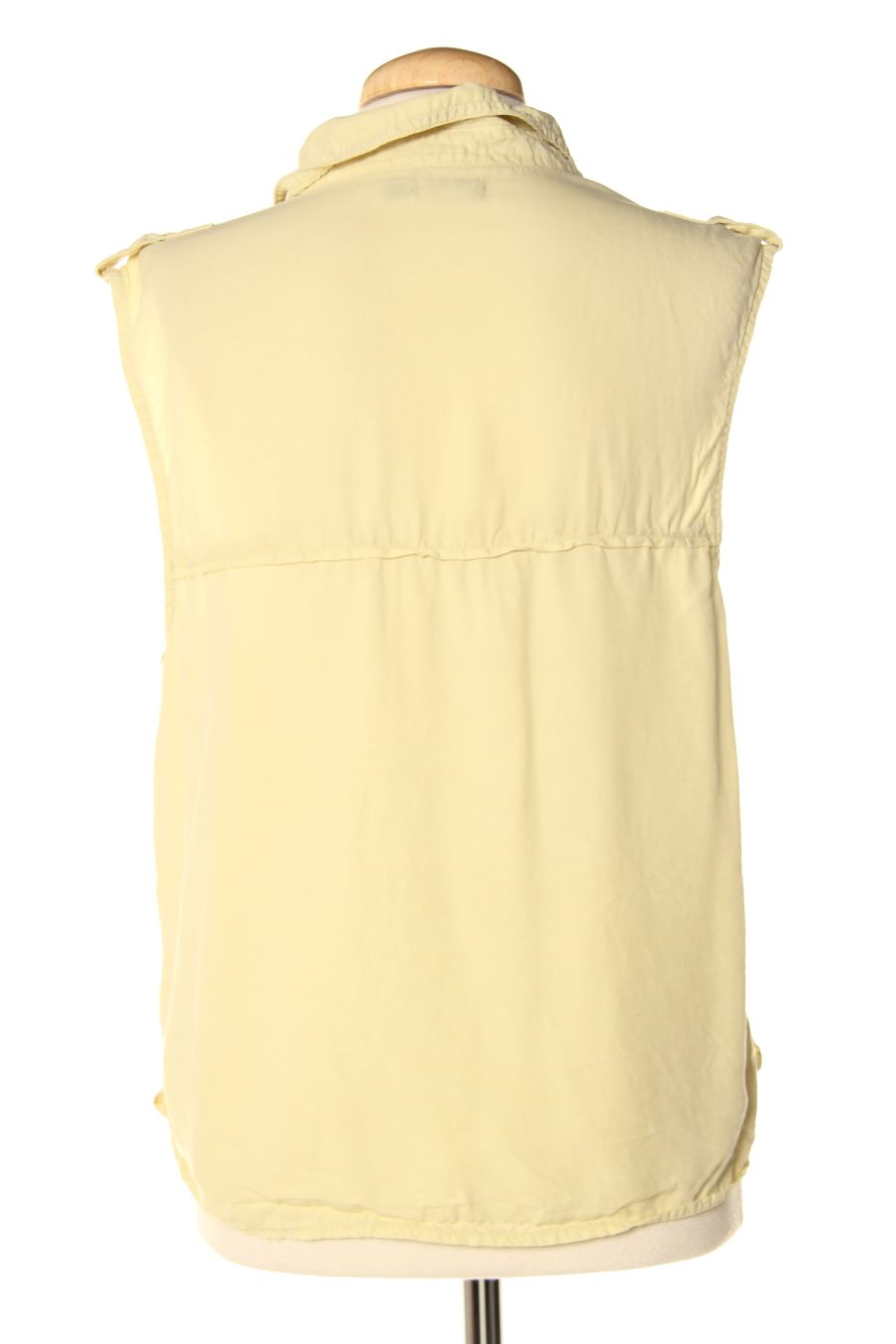 Camisa sin mangas de Bershka de la talla L, de color amarillo