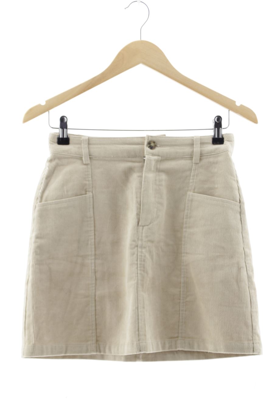 Falda de Mango de la talla S, de color beige