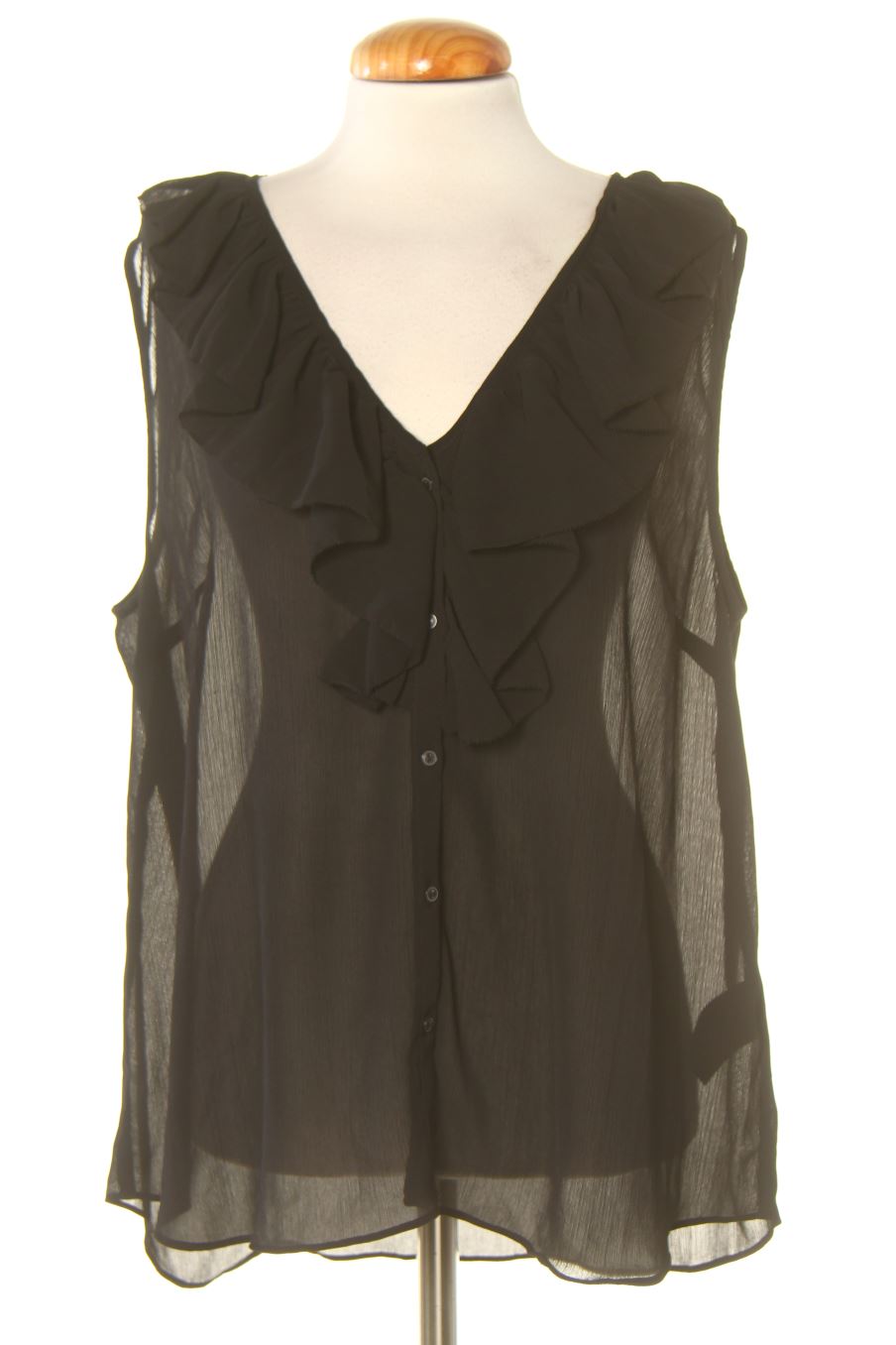 Chemise sans manches H&M de la taille 44, de couleur noir