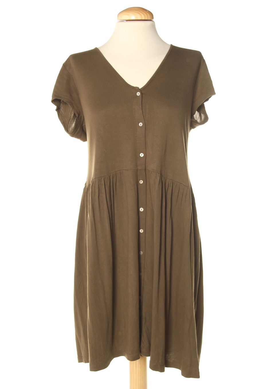 Robe casual H&M de la taille M, de couleur vert
