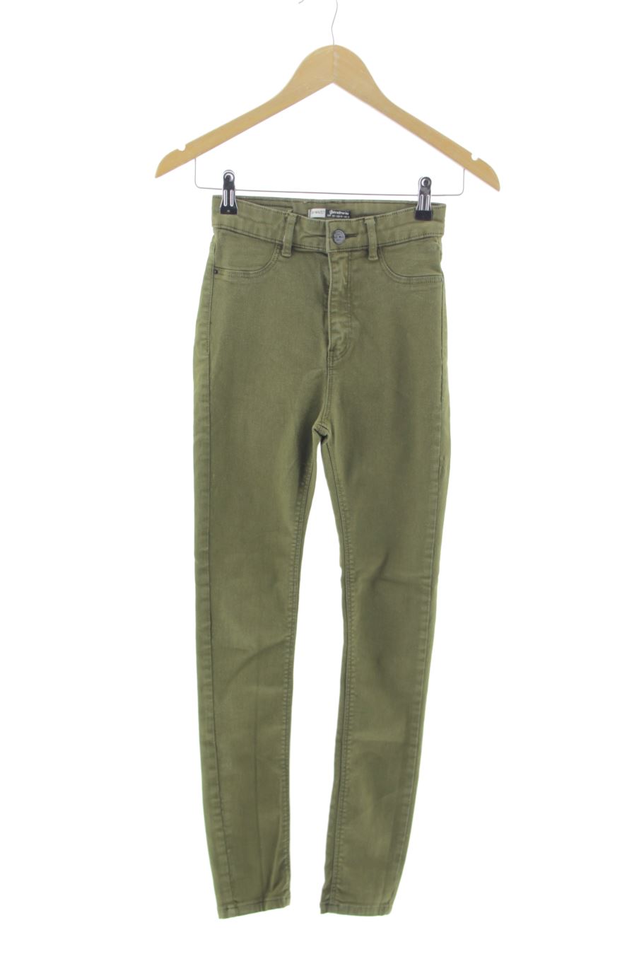 Jeans de Stradivarius de la talla 36, de color verde