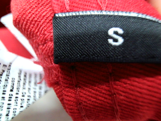 Jeans Calzedonia de la taille S, de couleur rouge de denim