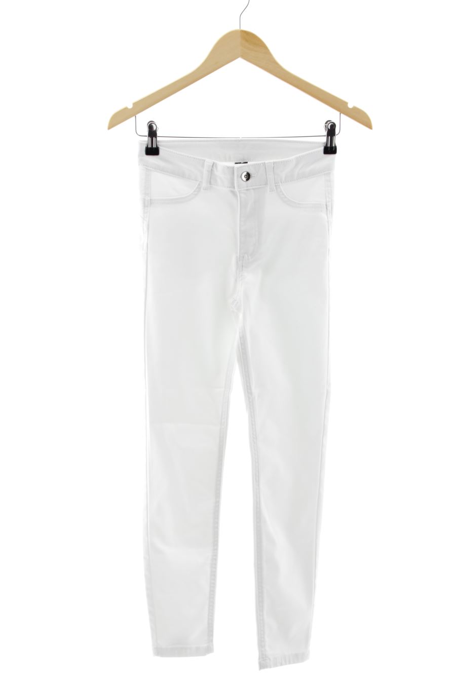 Jeans Calzedonia de la taille XS, de couleur blanc de denim