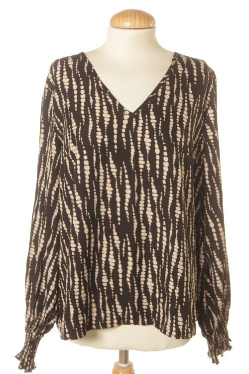 Blusa a maniche lunghe