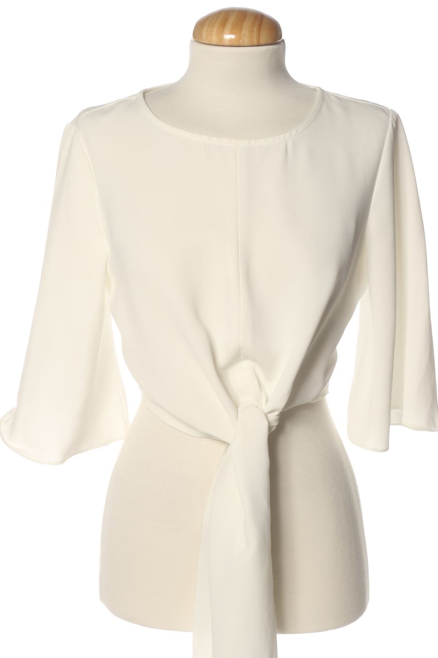Blouse à manches courtes Zara de la taille XS, de couleur blanc