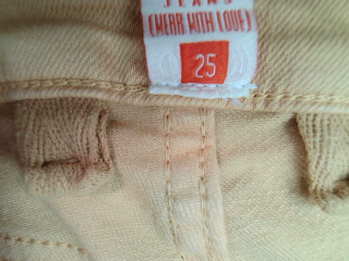 Jeans BSB de la taille 34, de couleur beige de denim