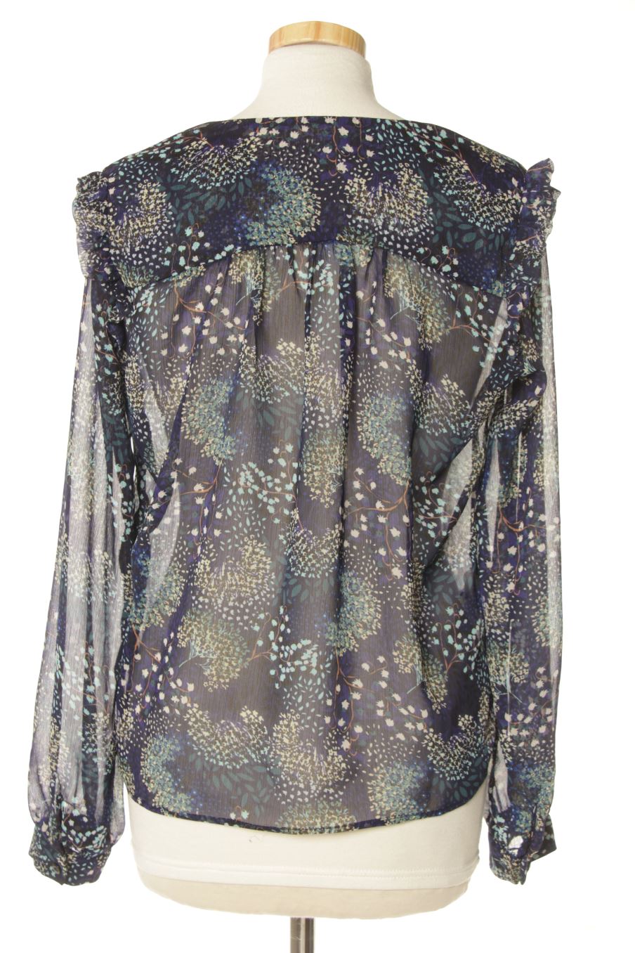 Blouse à manches longues Promod de la taille 36, de couleur fleurs