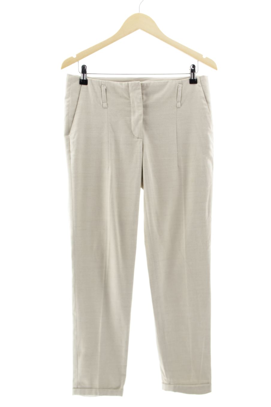 Pantalón de Zara de la talla M, de color beige