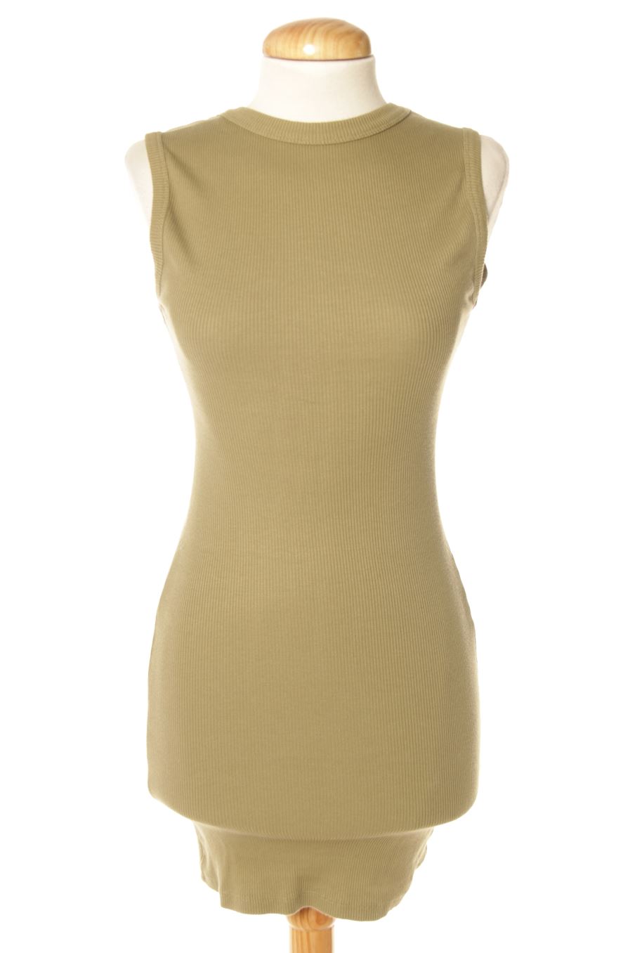 Vestido casual de Pull & Bear de la talla S, de color verde