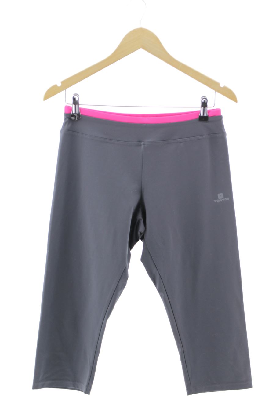 Pantalones cortos de deporte de Domyos (DECATHLON) de la talla 42, de color gris