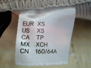 Pantalon Casual H&M de la taille XS, de couleur beige