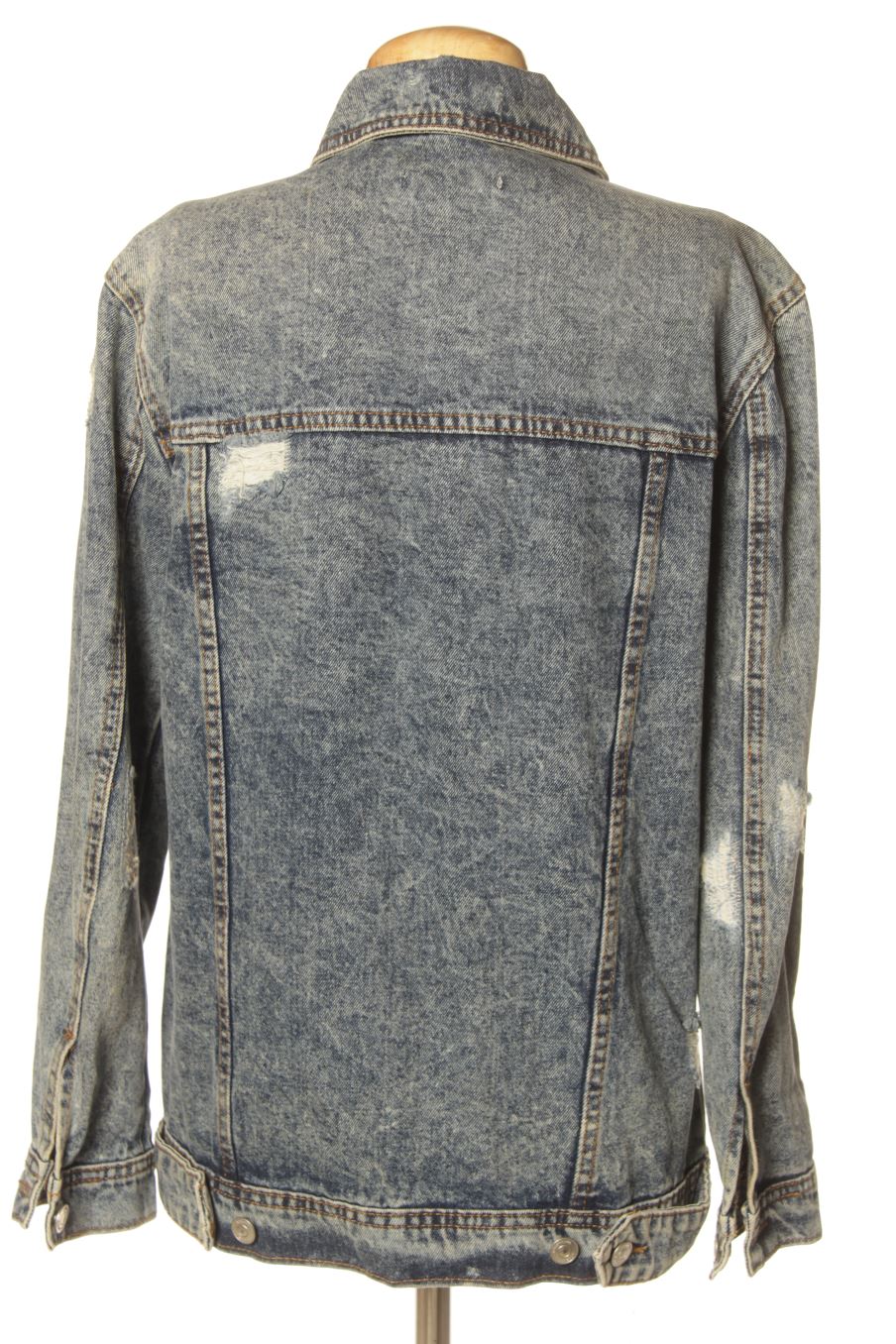 Blouson Stradivarius de la taille S, de couleur bleu de denim