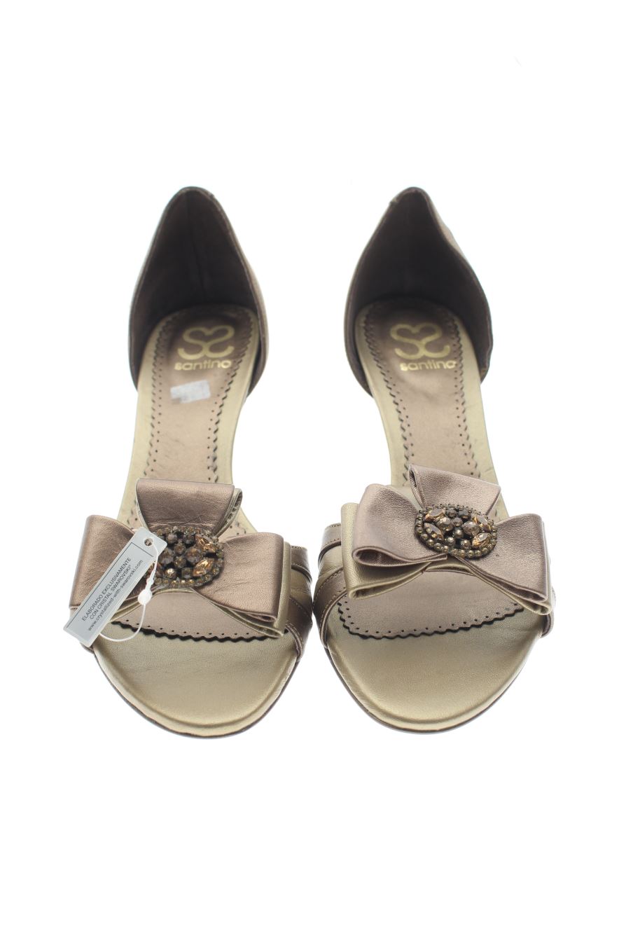 Sandalias tacon de Santina de la talla 41, de color marrón de