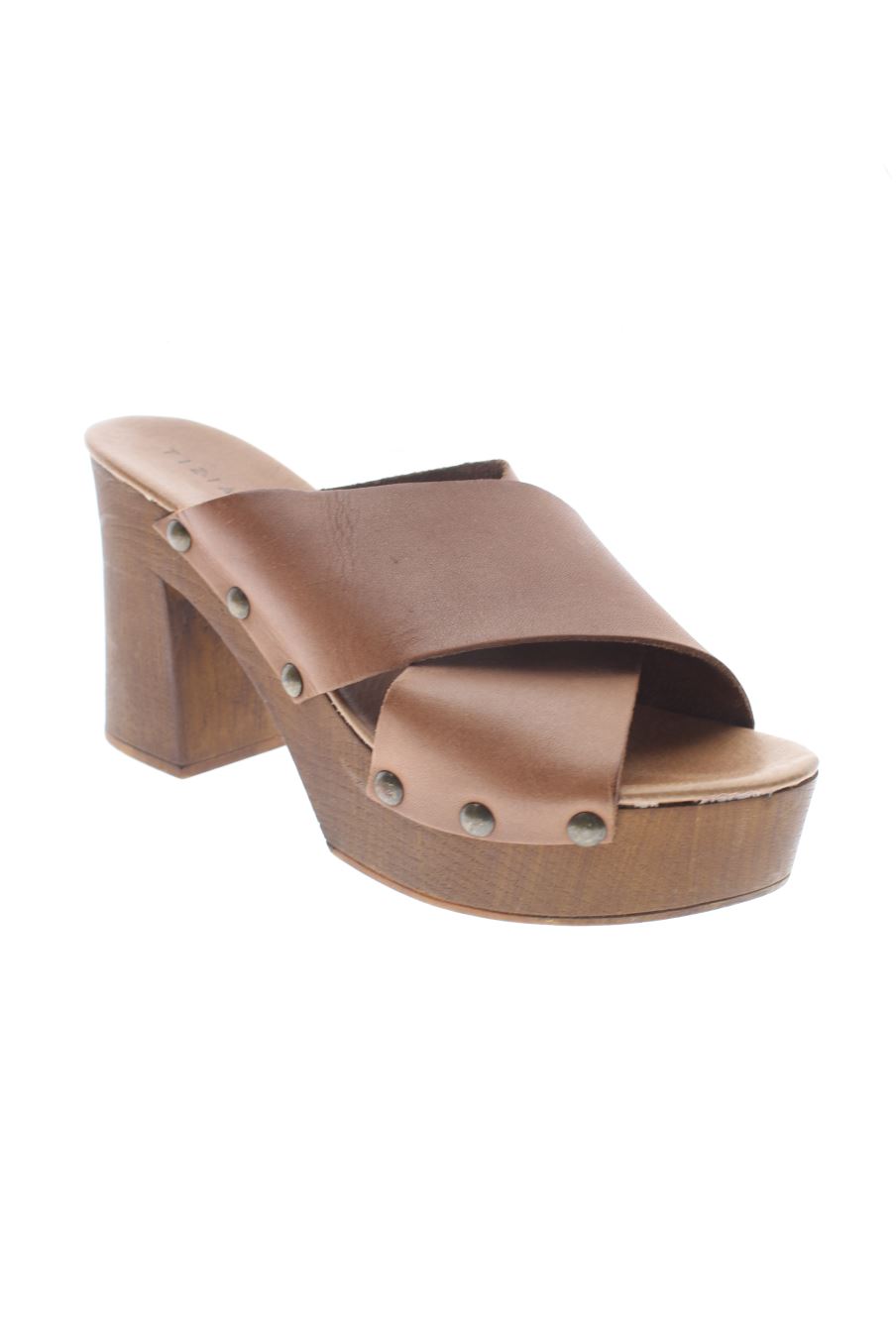 Sandalias tacon de TIZIANA de la talla 41, de color marrón de
