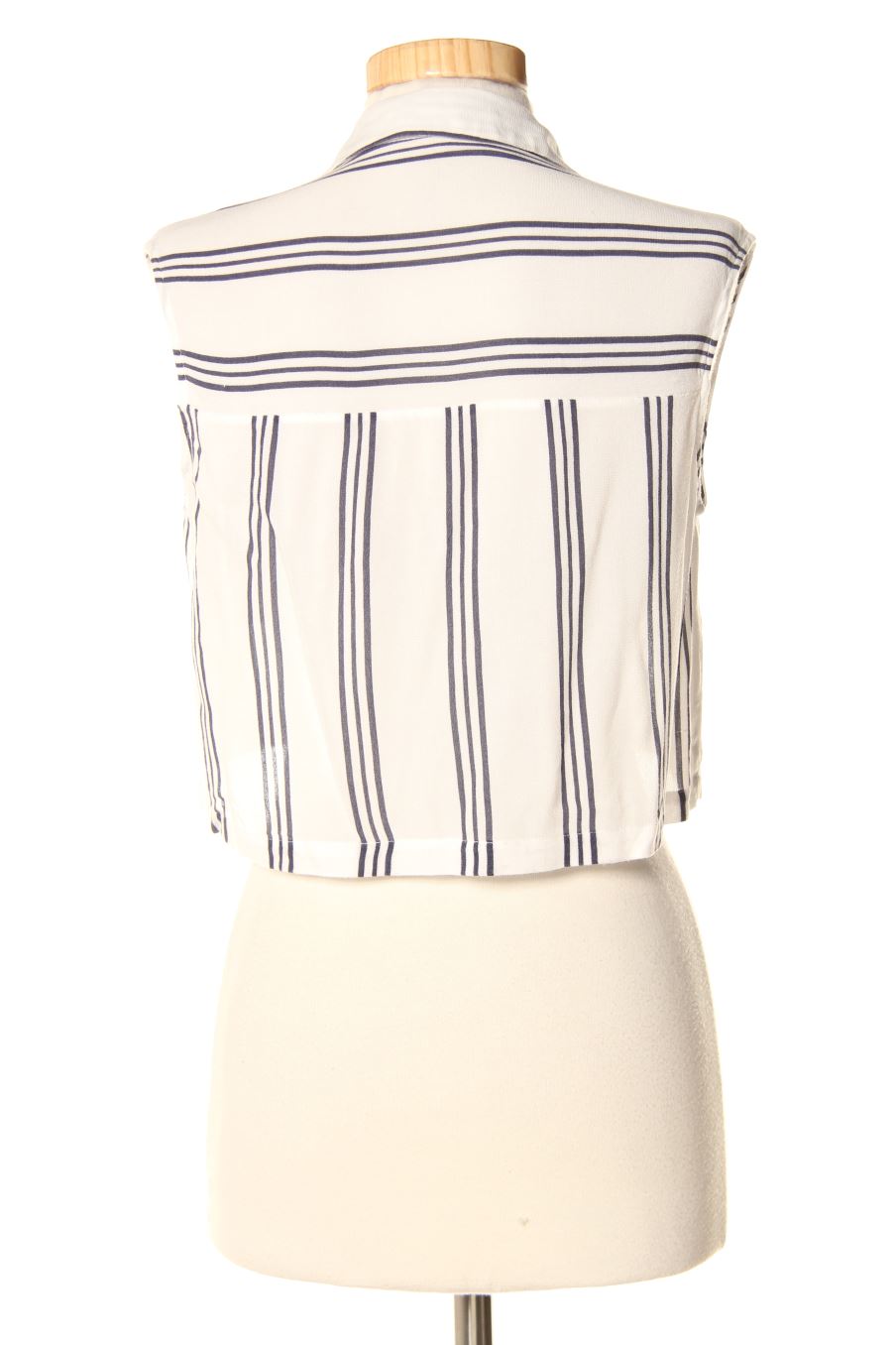 Camisa sin mangas de Bershka de la talla XS, de color rayas
