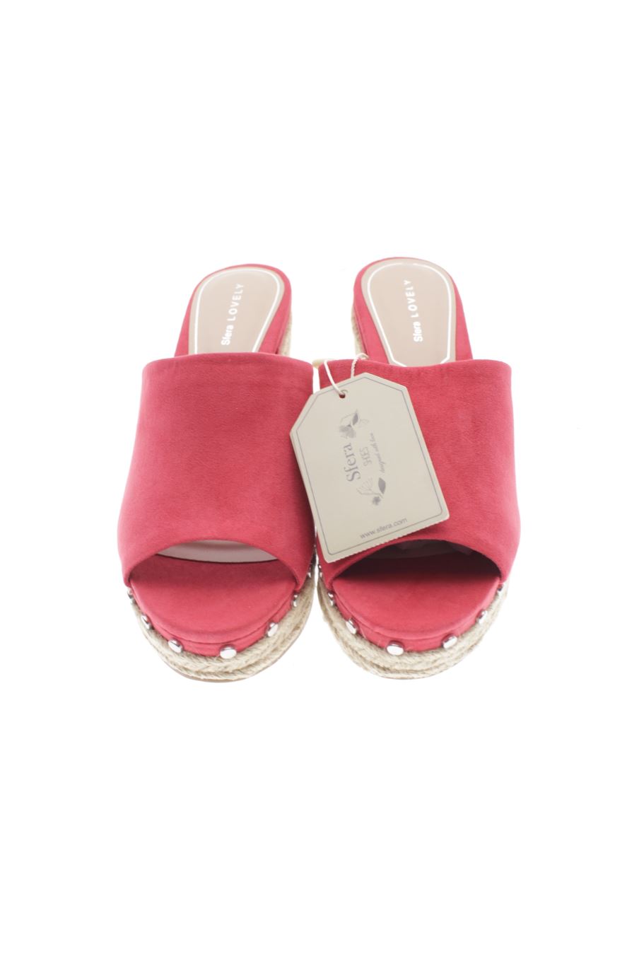 Sandalias tacon de Sfera de la talla 37, de color naranja de