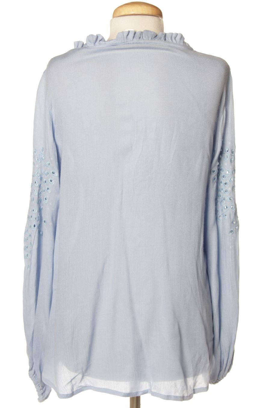 Blouse à manches longues Springfield de la taille 38, de couleur bleu