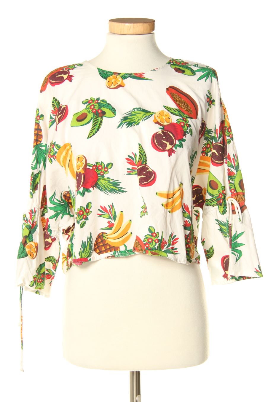 Blusa de manga corta de Zara de la talla S, de color estampado