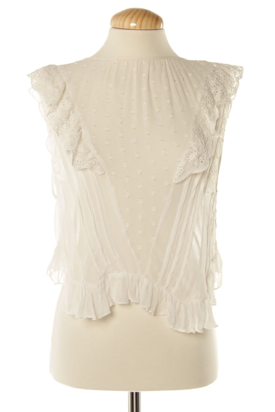 Top Pull & Bear de la taille M, de couleur blanc
