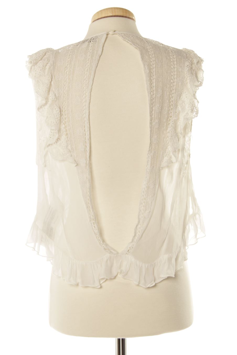 Top Pull & Bear de la taille M, de couleur blanc