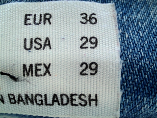 Vaquero de Bershka de la talla 36