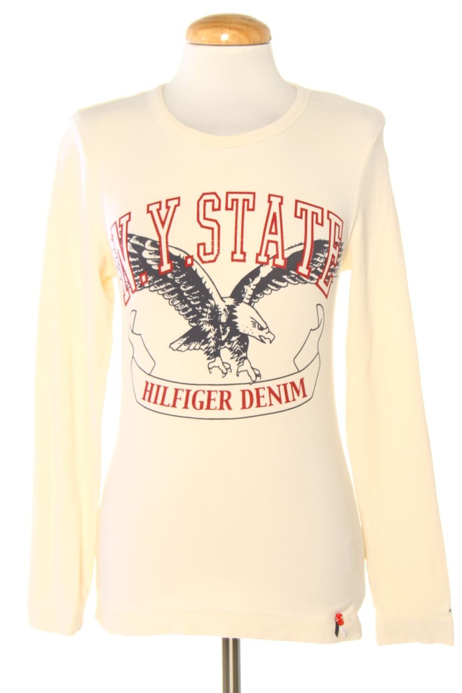 T-shirt à manches longues HILFIGER DENIM de la taille M, de couleur beige