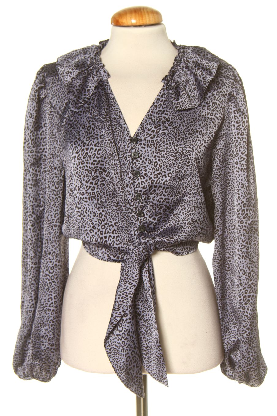 Blouse à manches longues Topshop de la taille 34, de couleur animal print