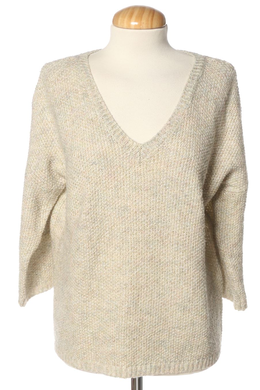 Jersey de Naf Naf de la talla S, de color beige
