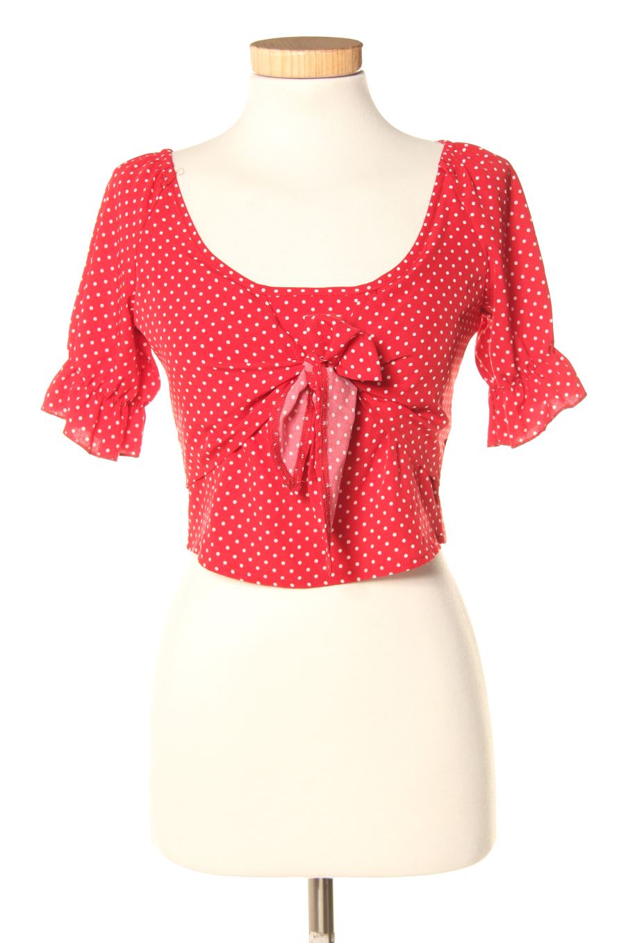 Blusa de manga corta de PERCENTIL de la talla S, de color rojo