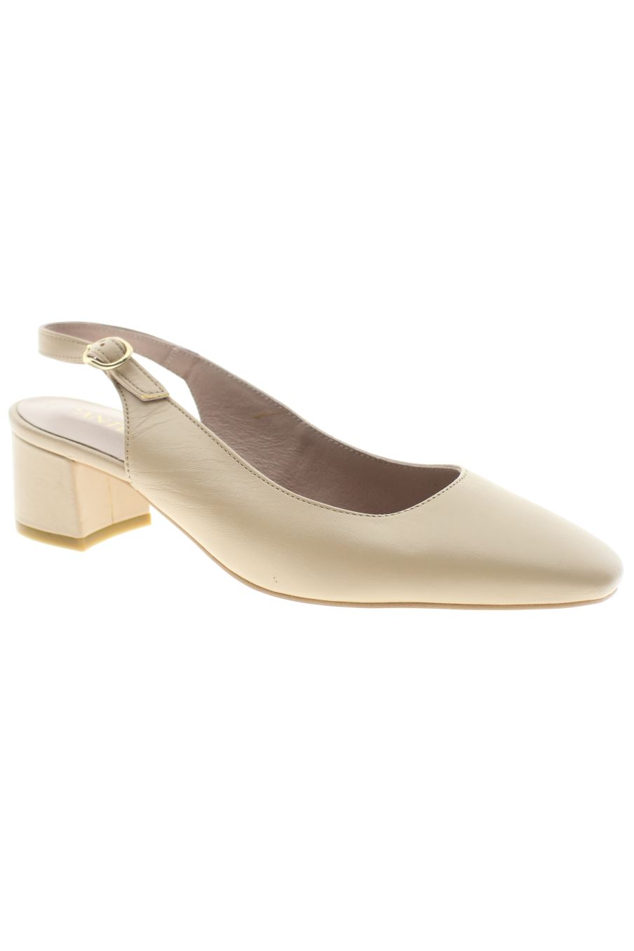 Sandalias tacon de Antea de la talla 37, de color beige de