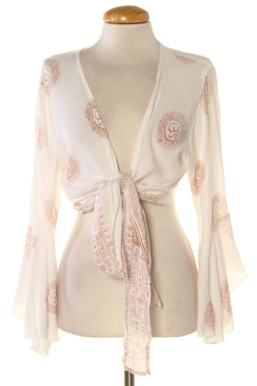 Blusa a maniche lunghe