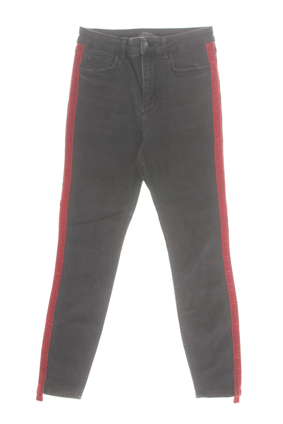 Vaquero de Zara de la talla 38, de color negro de ropa vaquera
