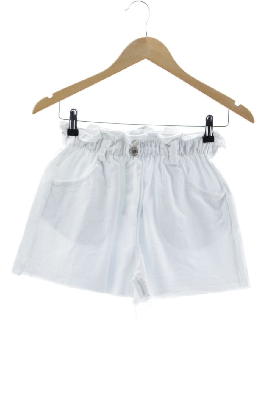 Pantalón corto de New collection de la talla S, de color blanco de ropa vaquera