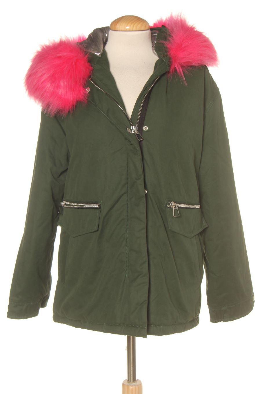 Abrigo de Mango de la talla S, de color verde