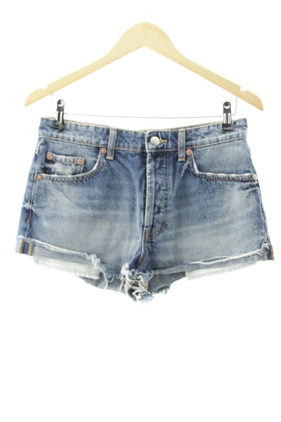 Pantaloni corti de Zara de la talla 36, de color blu