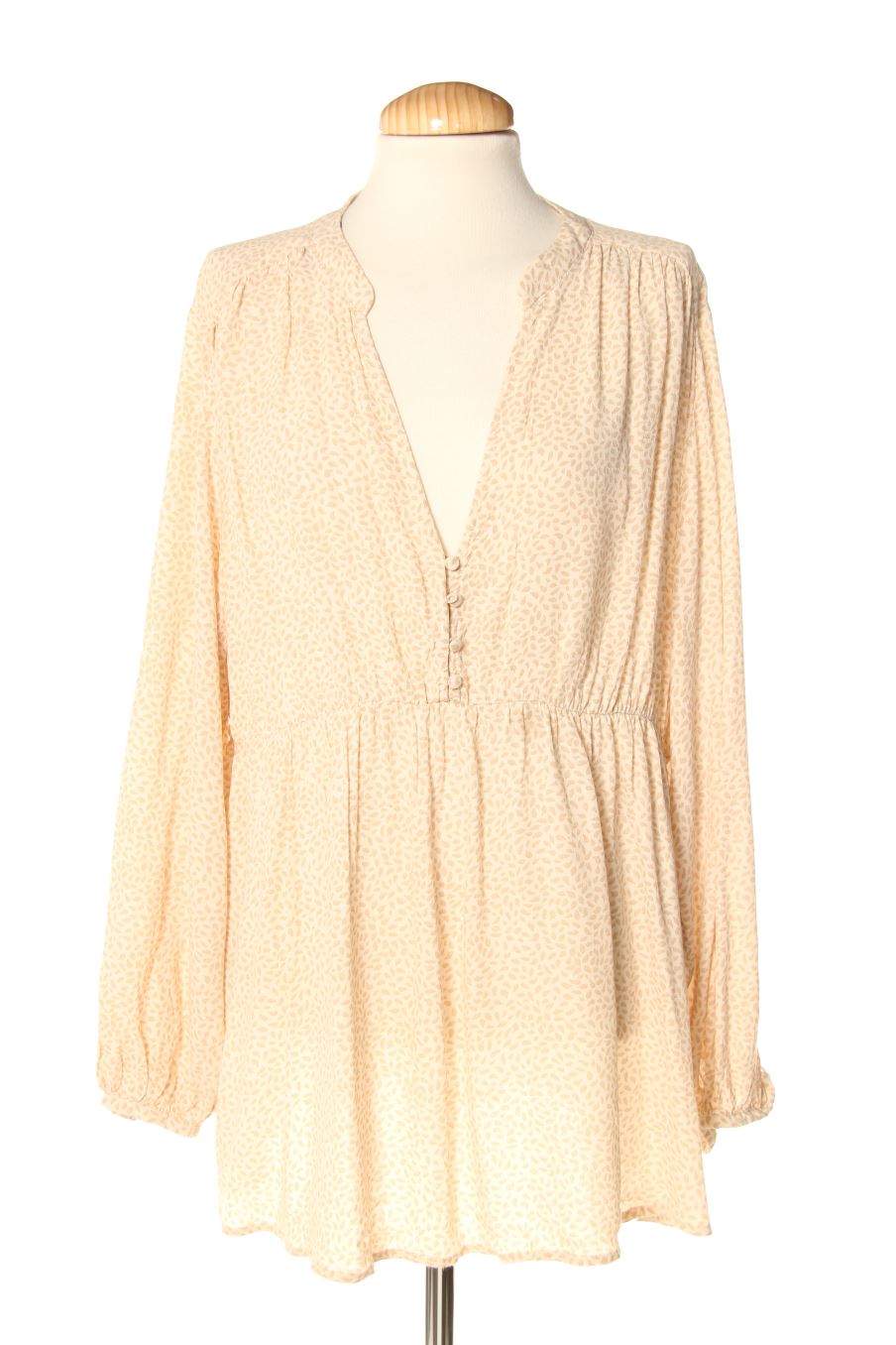 Blouse à manches longues H&M Premama de la taille XL, de couleur beige de femmes enceintes