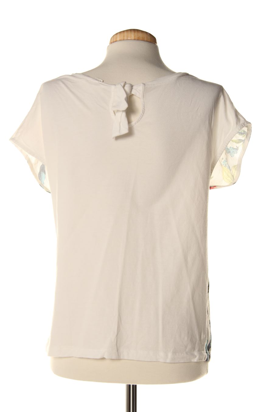 Blusa de manga corta de Springfield de la talla M, de color blanco