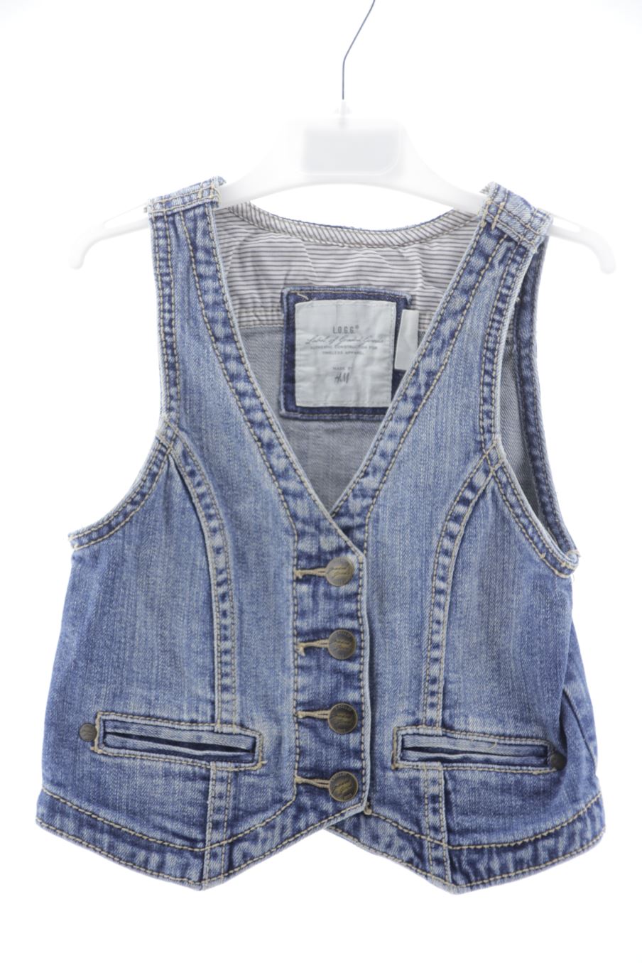 Gilet sans manches H&M de la taille 5 ans de denim de seconde main