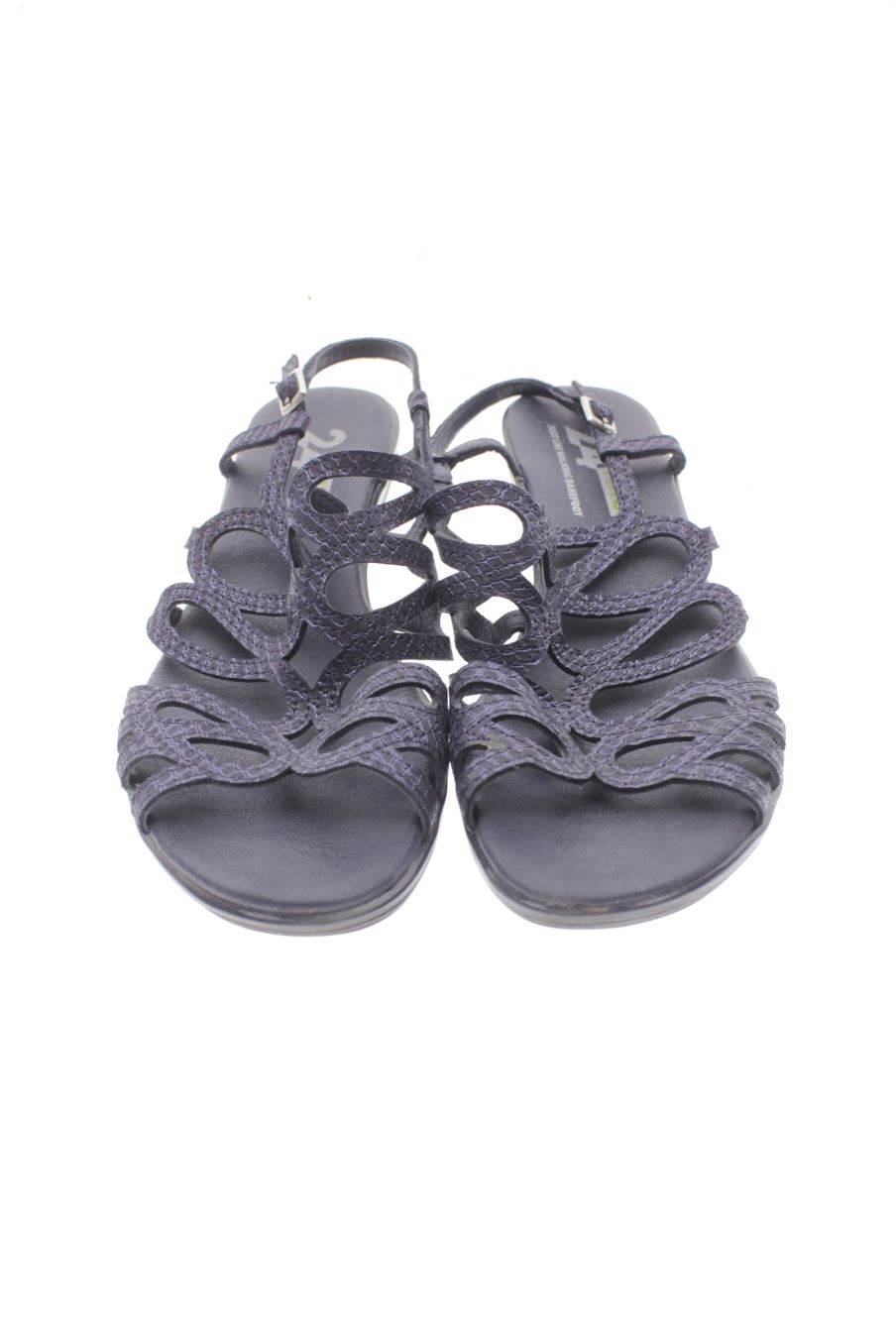 Sandalias planas de 24 HRS de la talla 39, de color azul marino de