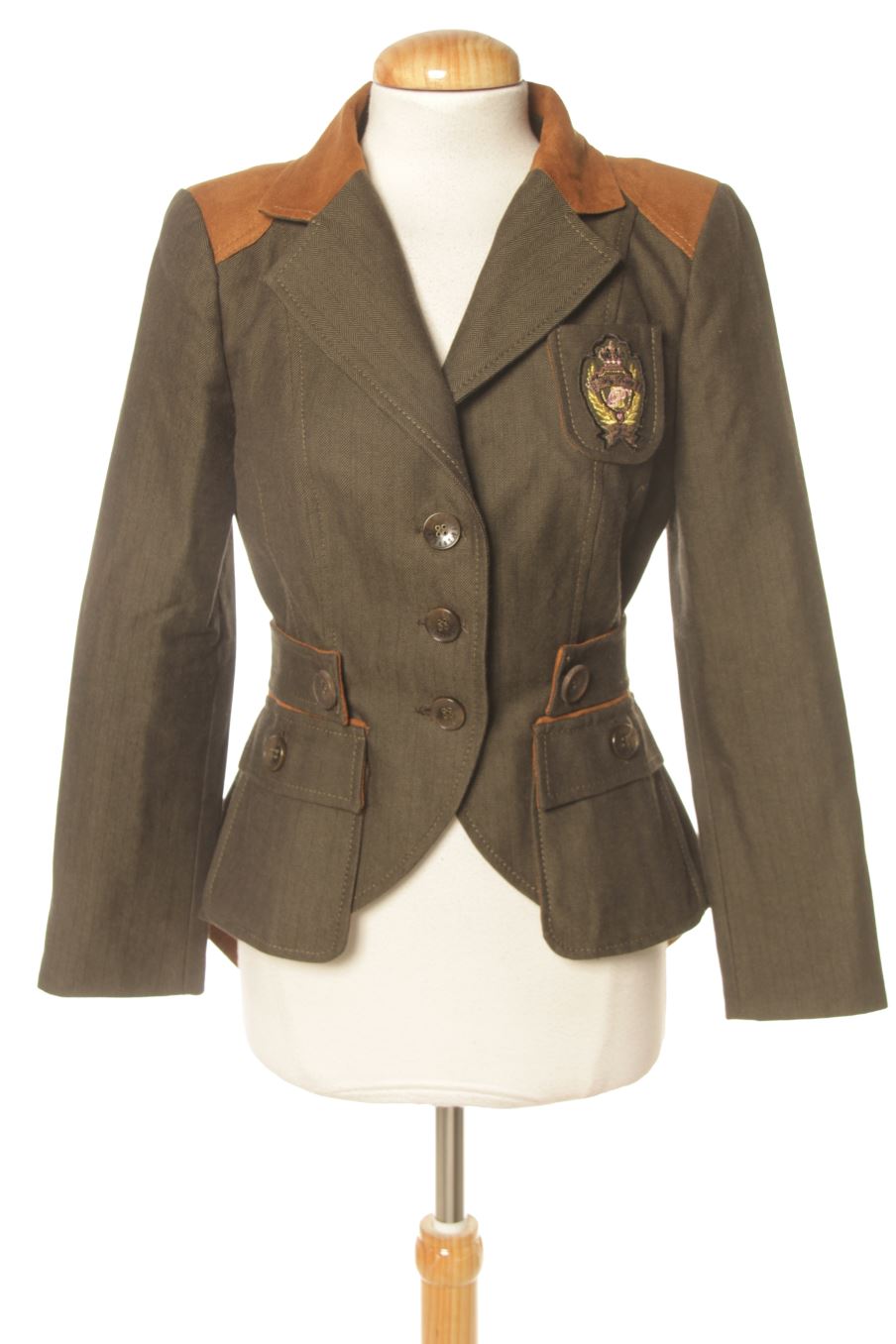 Blazer von Holy Preppy Größe S, Farbe Grün, für