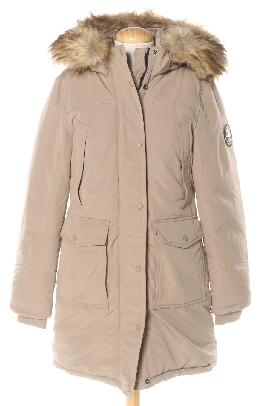 Cappotto de Superdry de la talla 38, de color beige